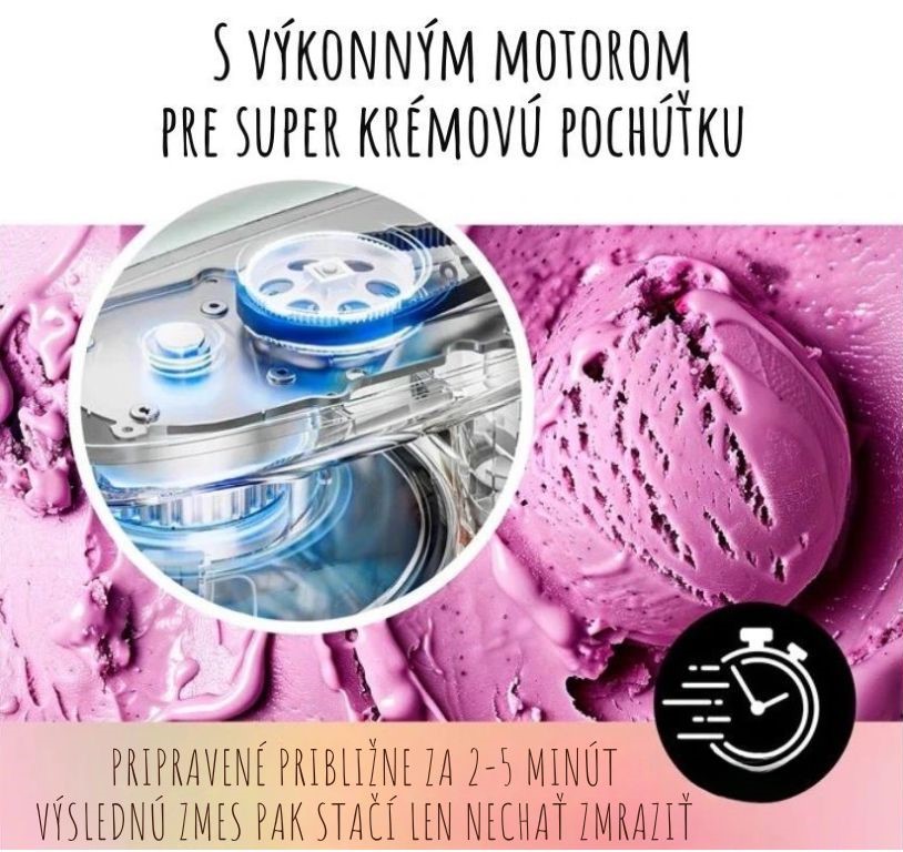 GourmetMaxx Zmrzlinovač a výrobník mrazených dezertov SmoothUp 1937069